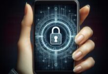 man holding an android phonewith anti- theft ock screen