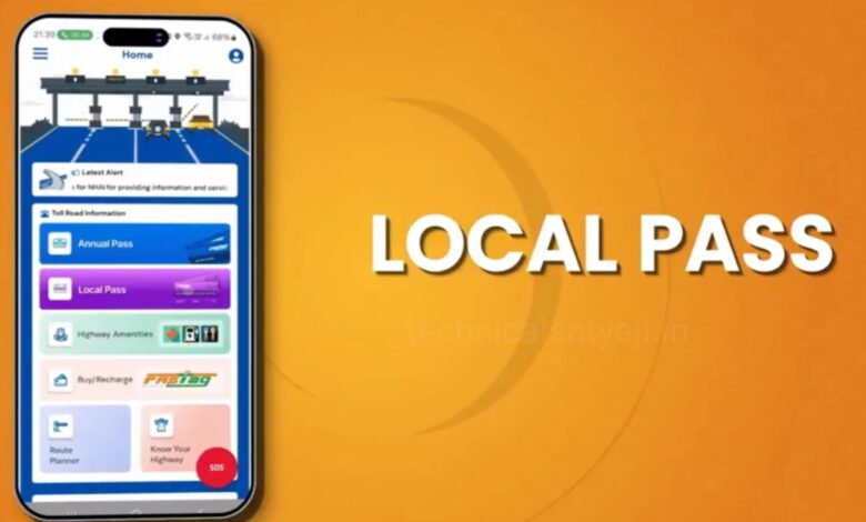 MobileScreen Showing the How to Apply for Local Pass in Rajmargyatra App
