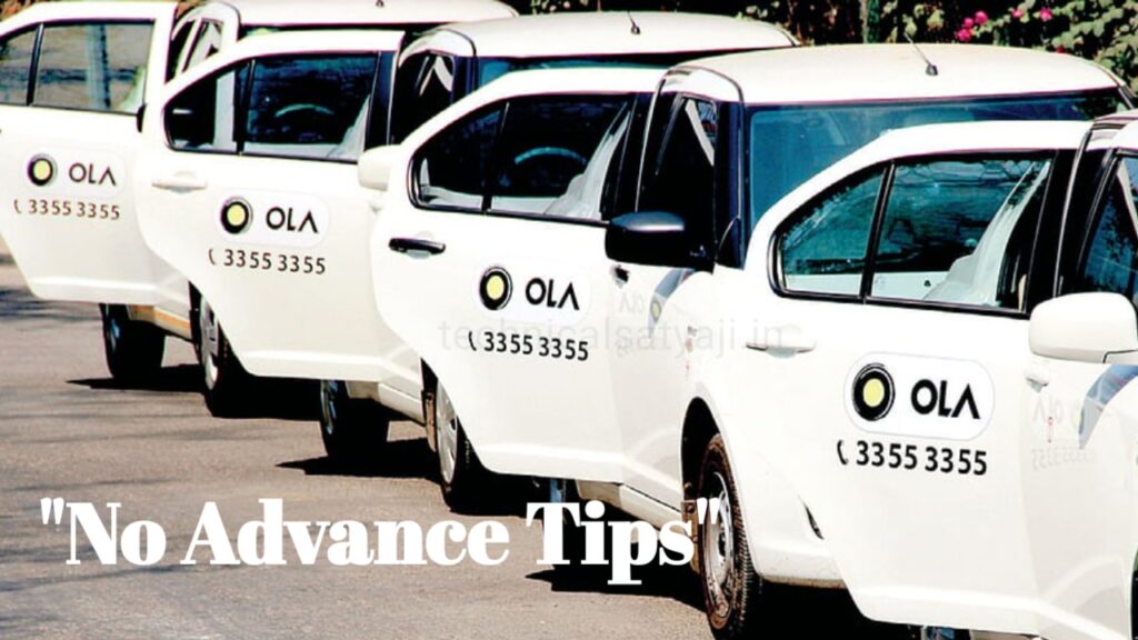 "No Advance Tips": Cab Booking Rules Changed