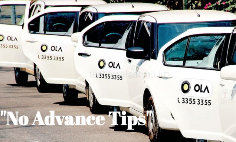 "No Advance Tips": Cab Booking Rules Changed